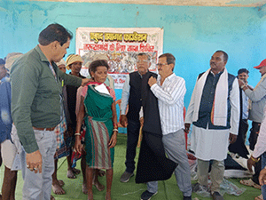 Blankets Distributed To People From Baiga Community.