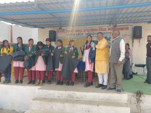 Tathagata Foundation distributed blankets to tribal families and school dresses to children.