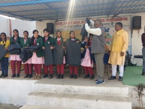 Tathagata Foundation distributed blankets to tribal families and school dresses to children.